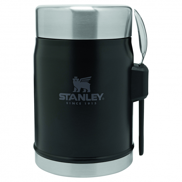 STANLEY Classic 0,4 l czarny - termos obiadowy ze stali nierdzewnej z łyżką