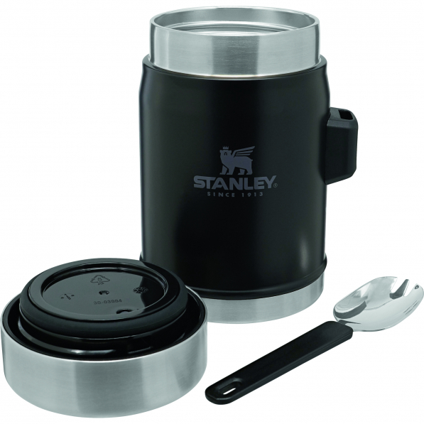 STANLEY Classic 0,4 l czarny - termos obiadowy ze stali nierdzewnej z łyżką