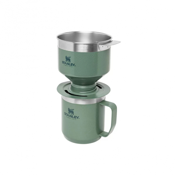 STANLEY Classic zielony - dripper / filtr do kawy ze stali nierdzewnej z kubkiem