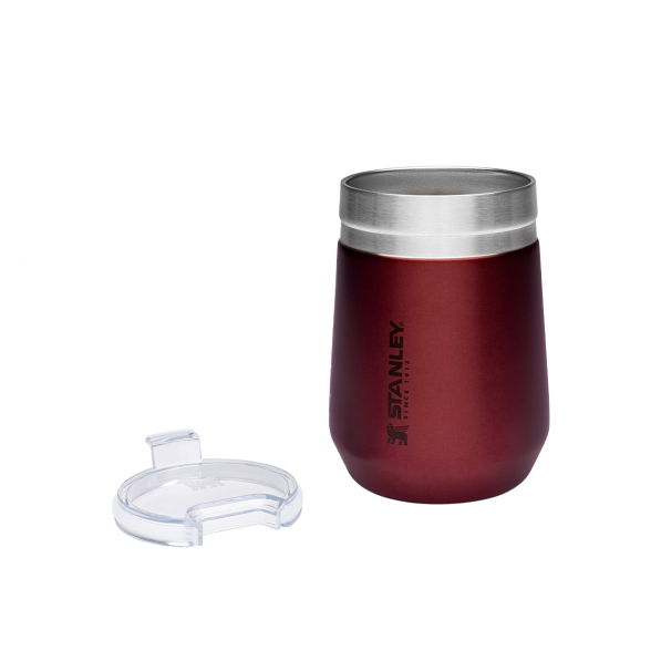 STANLEY Everyday Tumbler 300 ml ciemnoczerwony - kubek termiczny stalowy