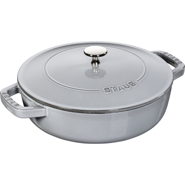 STAUB 24 cm - patelnia żeliwna z pokrywką