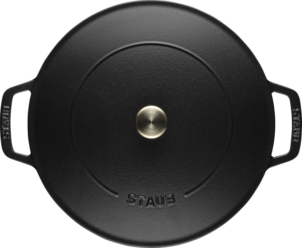 STAUB 24 cm - patelnia żeliwna z pokrywką