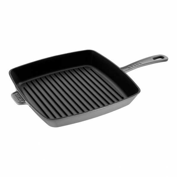 STAUB BBQ 30 x 30 cm grafitowa - patelnia grillowa żeliwna