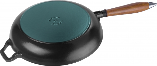 STAUB Cast 28 cm czarna - patelnia żeliwna