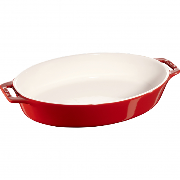 STAUB Cooking 2,3 l czerwone - naczynie żaroodporne do zapiekania ceramiczne