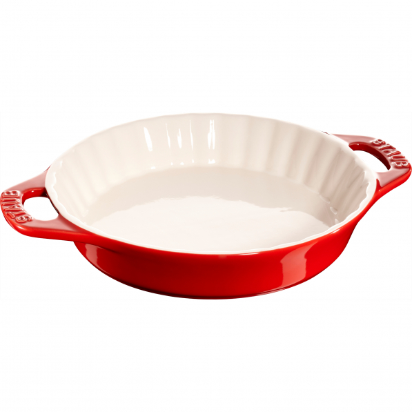 STAUB Cooking 24 cm czerwona - forma do pieczenia tarty ceramiczna