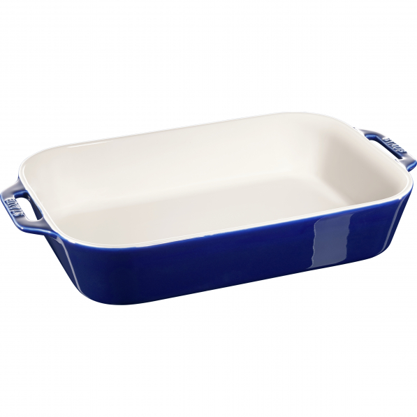 STAUB Cooking 4,5 l cm niebieskie - naczynie żaroodporne do zapiekania ceramiczne