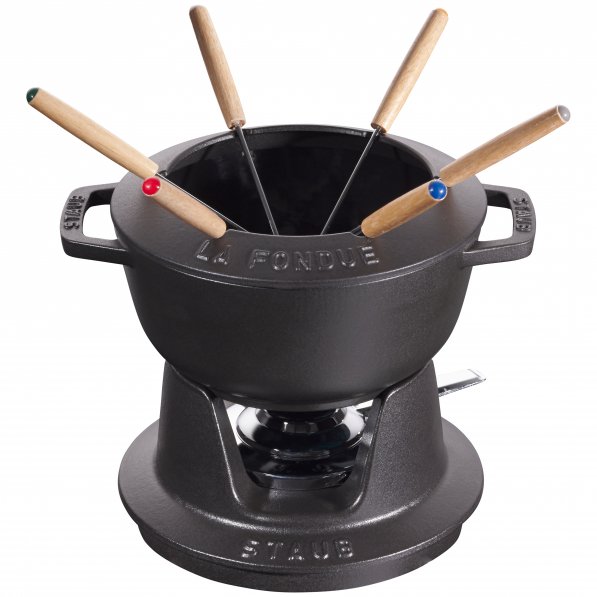STAUB Fondue 1,6 l - zestaw do fondue żeliwny