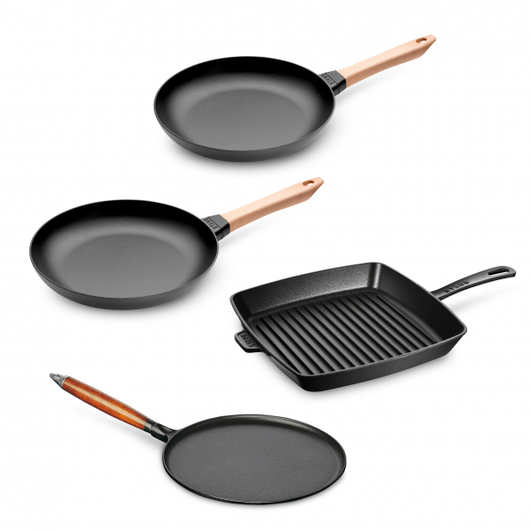 STAUB Frying Pan 4 szt. - patelnie żeliwne