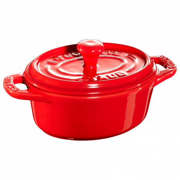 STAUB Gift Giving 200 ml czerwona - kokilka / naczynie do zapiekania ceramiczne z pokrywką