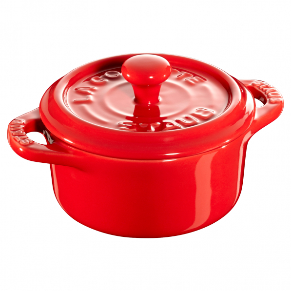 STAUB Gift Giving 200 ml czerwona - kokilka / naczynie do zapiekania ceramiczne z pokrywką