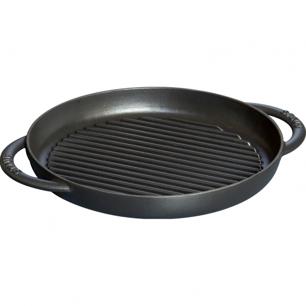 STAUB Grill 26 x 26 cm czarna - patelnia grillowa żeliwna