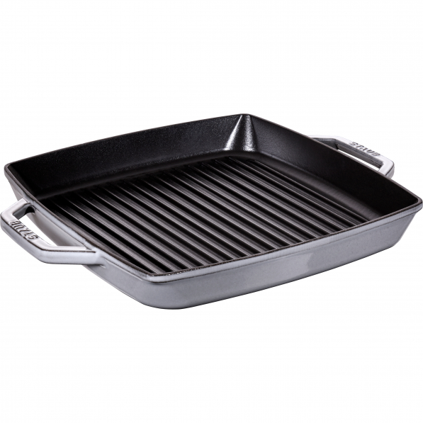 STAUB Grill At Home 33 x 33 cm grafitowa - patelnia grillowa żeliwna