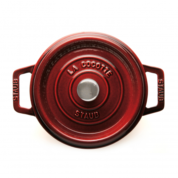 STAUB La Cocotte 1,7 l żurawinowy - garnek żeliwny z pokrywką