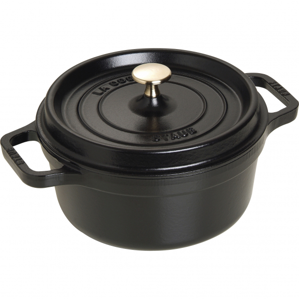 STAUB La Cocotte 2,6 l czarny - garnek żeliwny z pokrywką