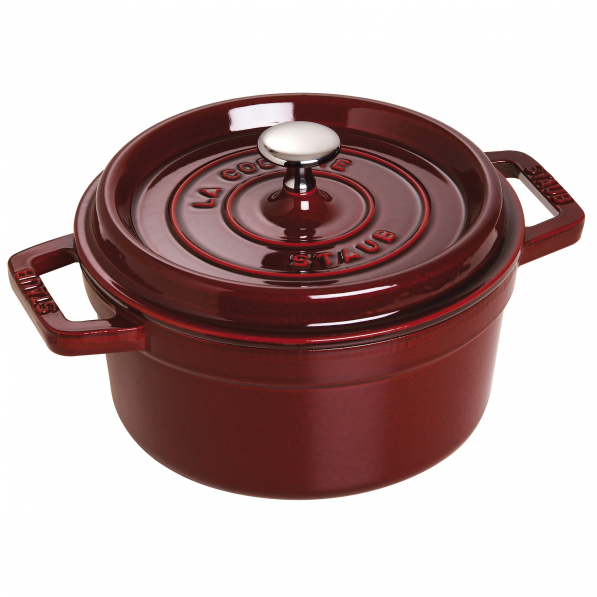 STAUB La Cocotte 2,6 l żurawinowy - garnek żeliwny z pokrywką