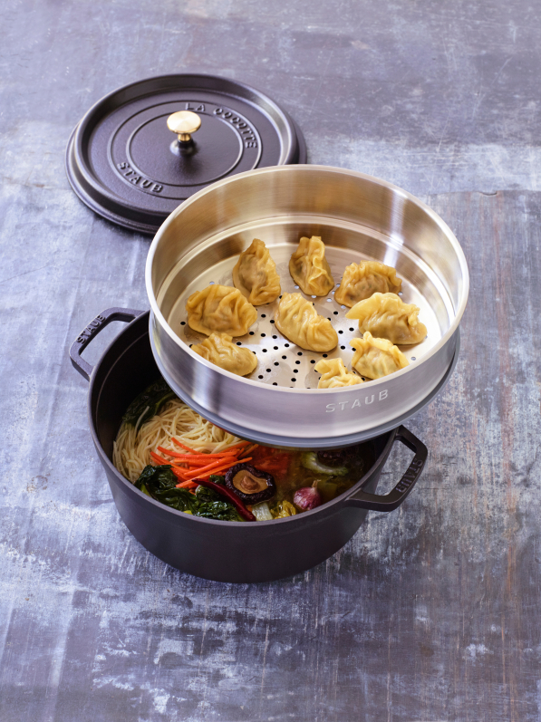 STAUB La Cocotte 3,8 l - garnek do gotowania na parze żeliwny z pokrywką