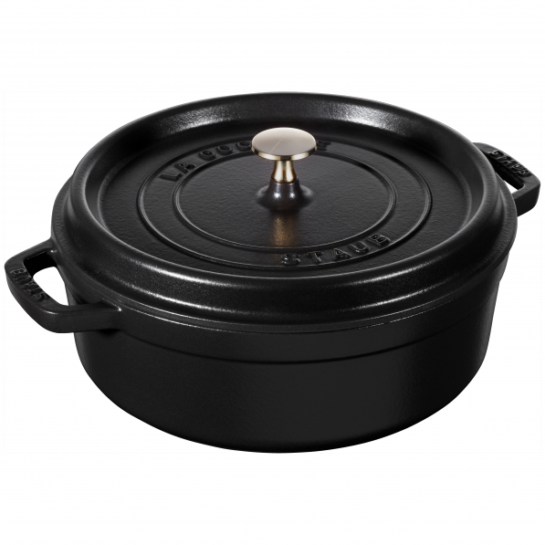 STAUB La Cocotte 3,8 l czarny - garnek żeliwny z pokrywką