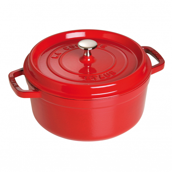 STAUB La Cocotte 3,8 l czerwony - garnek żeliwny z pokrywką