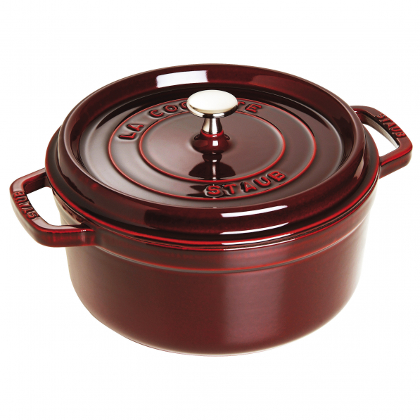 STAUB La Cocotte 3,8 l żurawinowy - garnek żeliwny z pokrywką