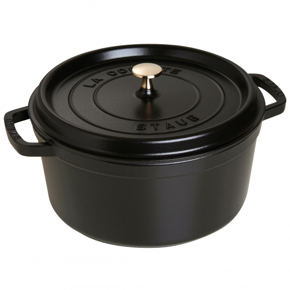 STAUB La Cocotte 6,7 l czarny - garnek żeliwny z pokrywką