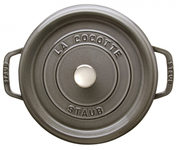 STAUB La Cocotte 6,7 l grafitowy - garnek żeliwny z pokrywką