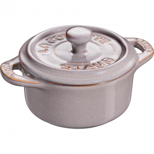 STAUB Gift Giving 200 ml szara - kokilka / naczynie do zapiekania ceramiczne z pokrywką