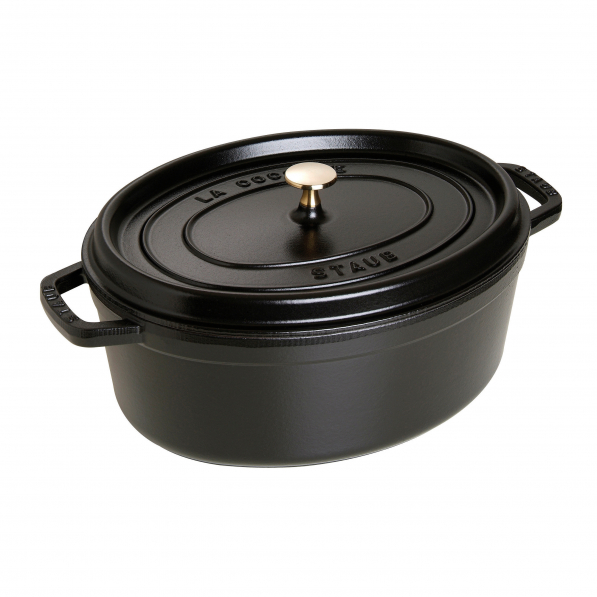 STAUB La Cocotte Mini Oval 250 ml czarna - kokilka / naczynie do zapiekania żeliwne z pokrywką