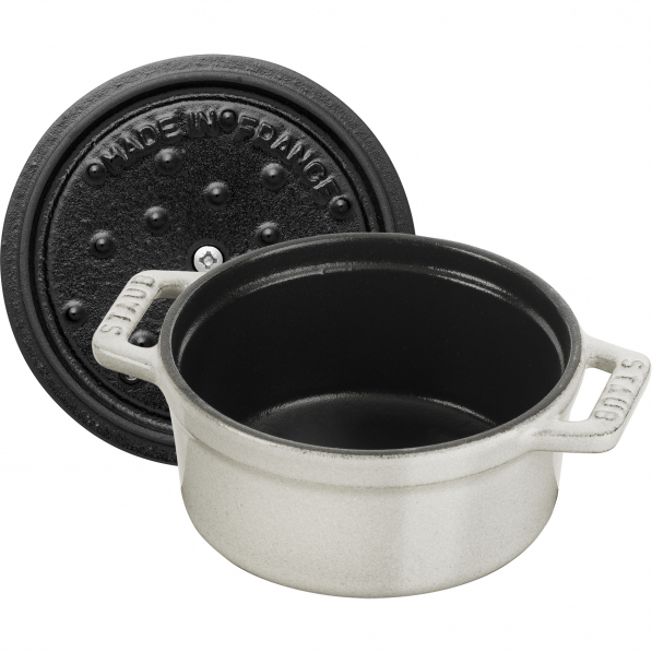 STAUB La Cocotte Mini 250 ml jasnoszara - kokilka / naczynie do zapiekania żeliwne z pokrywką