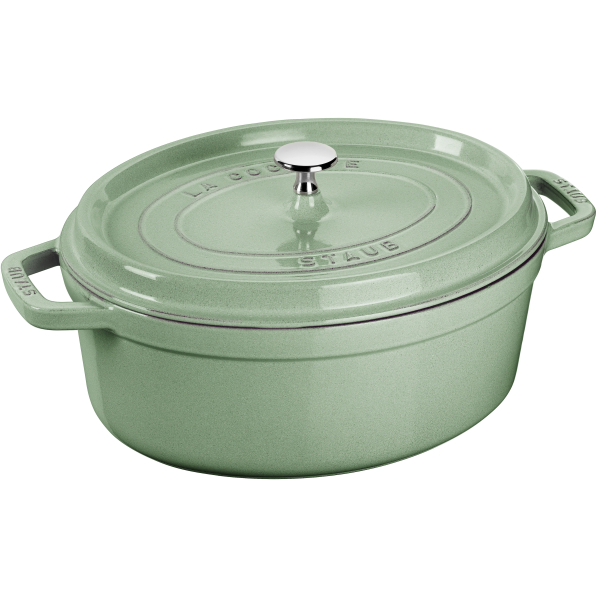 STAUB La Cocotte Oval 4,2 l - garnek żeliwny/brytfanna z pokrywką