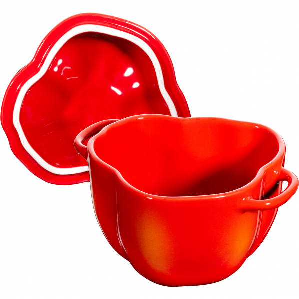 STAUB Special Cocotte 450 ml czerwona - kokilka / naczynie żaroodporne do zapiekania ceramiczne z pokrywką