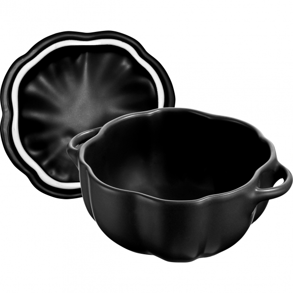 STAUB Special Cocotte 0,5 l czarne - kokilka / naczynie do zapiekania ceramiczne z pokrywką