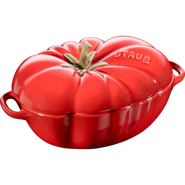 STAUB Special Cocotte 0,5 l czerwone - naczynie do zapiekania ceramiczne z pokrywką