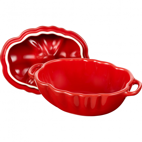 STAUB Special Cocotte 0,5 l czerwone - naczynie do zapiekania ceramiczne z pokrywką