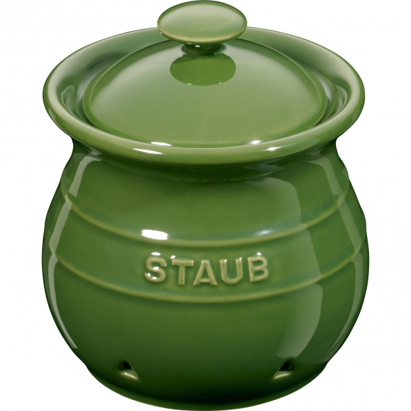 STAUB Storage 0,5 l zielony- pojemnik na czosnek ceramiczny