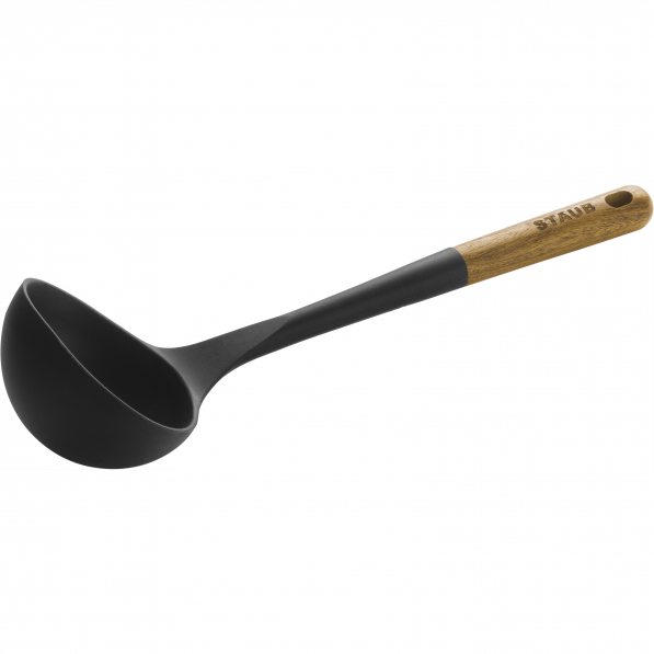 STAUB Wood 31 cm - chochla / łyżka wazowa silikonowa