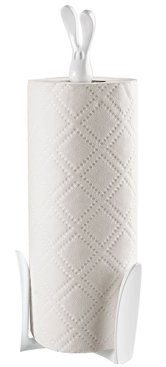 KOZIOL Roger biały - stojak na ręczniki papierowe plastikowy