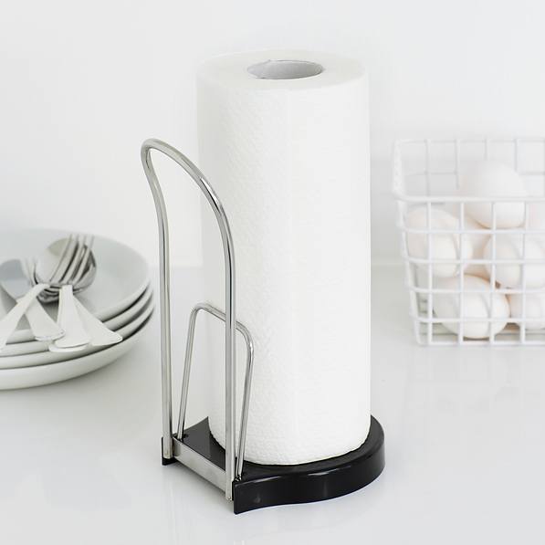 BRABANTIA Pro czarny 22 cm (493546) - stojak na ręczniki papierowe plastikowy