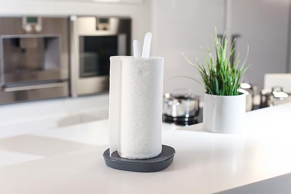 VIALLI DESIGN Livio biały 30 cm - stojak na ręczniki papierowe plastikowy