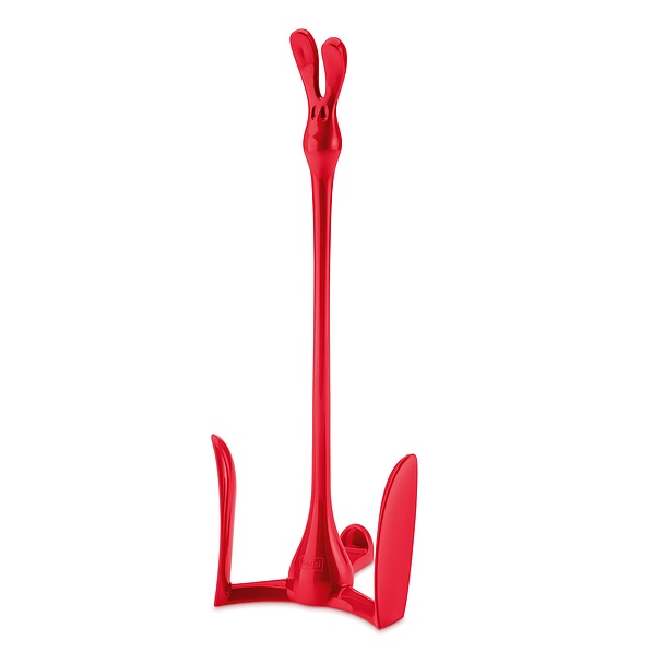 KOZIOL Roger 33,4 cm czerwony - stojak na ręczniki papierowe plastikowy 