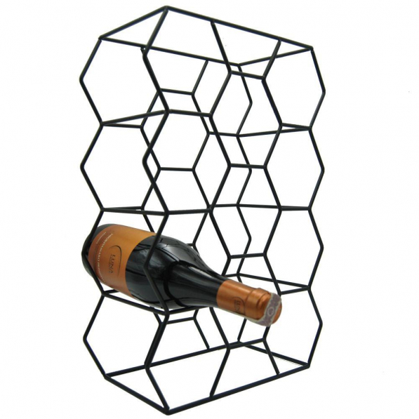 Stojak na wino metalowy LOFT WINE 29 x 15 x 44,5 cm