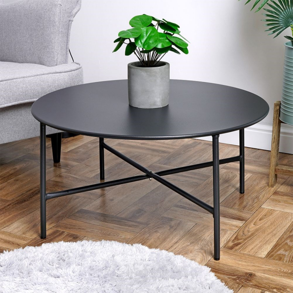Stolik kawowy metalowy AMBIANCE 70 cm