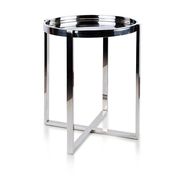 Stolik kawowy stalowy MONDEX ARON METALIK 50 cm