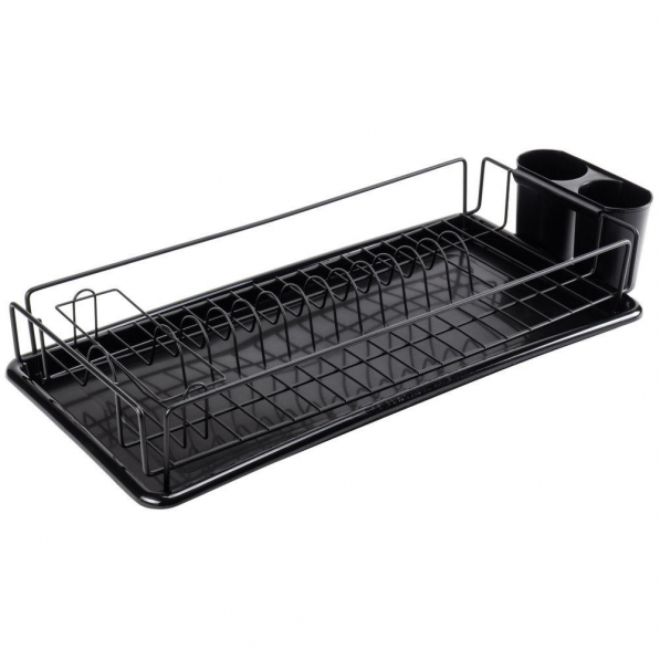 Suszarka do naczyń metalowa DRY DISHWASHER BLACK 50 x 24 cm