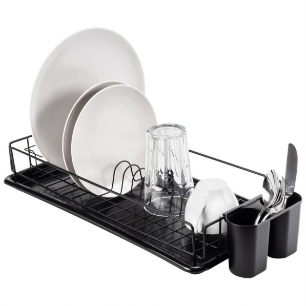 Suszarka do naczyń metalowa DRY DISHWASHER BLACK 50 x 24 cm