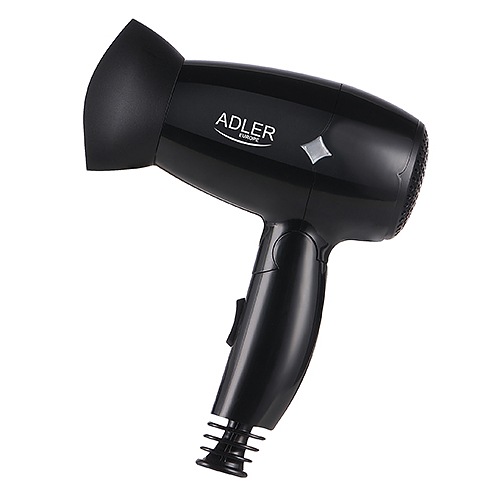ADLER Lux 1400 W czarna - suszarka do włosów turystyczna elektryczna plastikowa