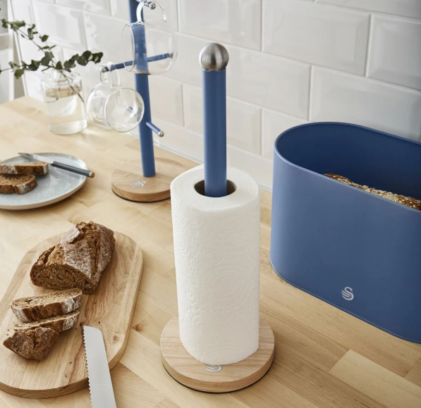 SWAN Nordic 35 cm niebieski - stojak na ręczniki papierowe stalowy 