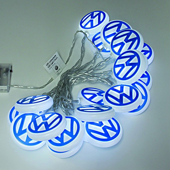 Światełka / Lampki ozdobne plastikowe wewnętrzne VOLKSWAGEN COLLECTION BY BRISA LOGO LED NIEBIESKIE