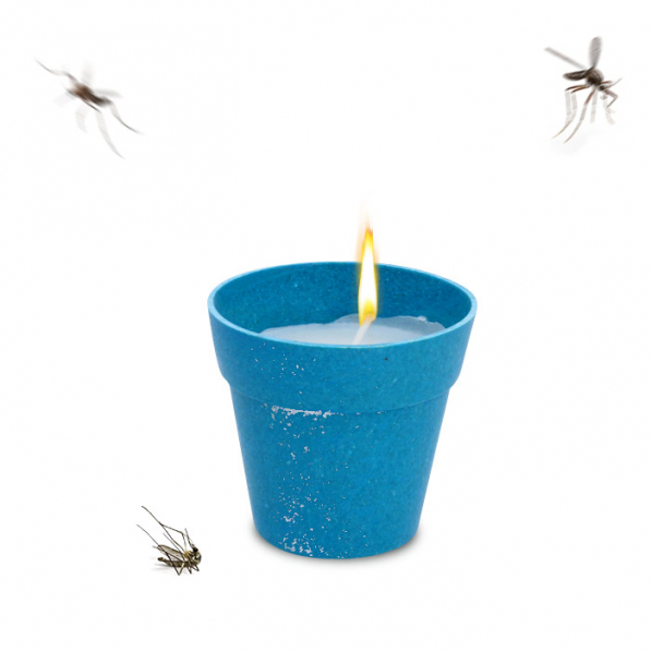Świeca na komary woskowa w doniczce CANDLE MIX KOLORÓW