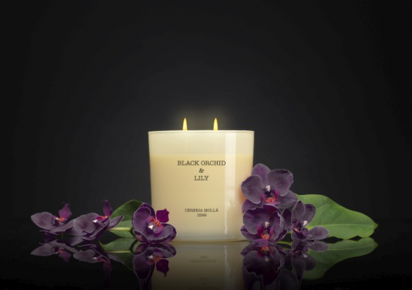 Świeca zapachowa sojowa w słoiku CERERIA MOLLA BOUTIQUE BLACK ORCHID AND LILY 600 g
